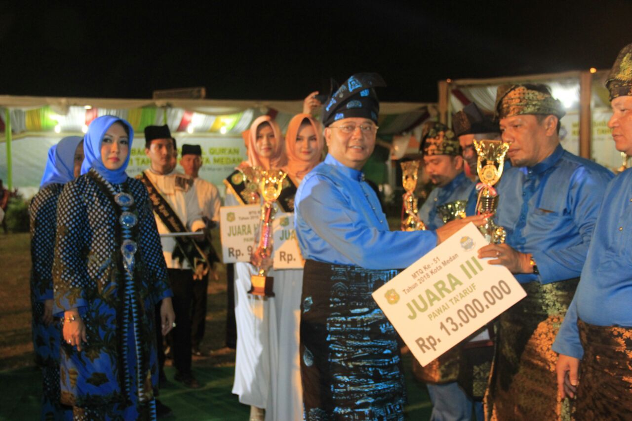 Walikota Medan Tutup MTQ ke-51 2018