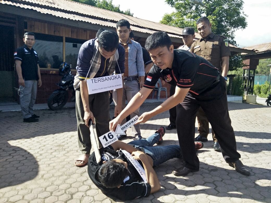 Polisi Lakukan Reka Ulang Pembunuhan di Ramung Musara