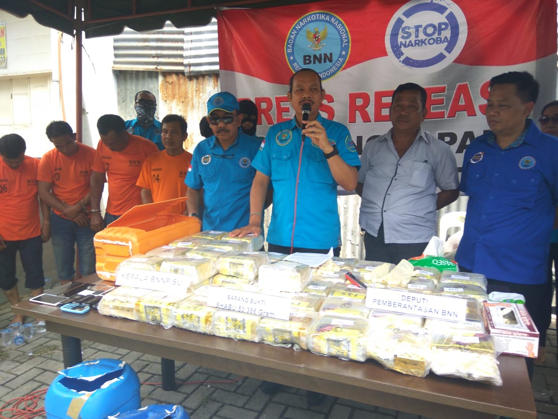 Terkait Penangkapan Tersangka 53 Kg Sabu, BNN Buru Gembong Kartel Narkoba Aceh
