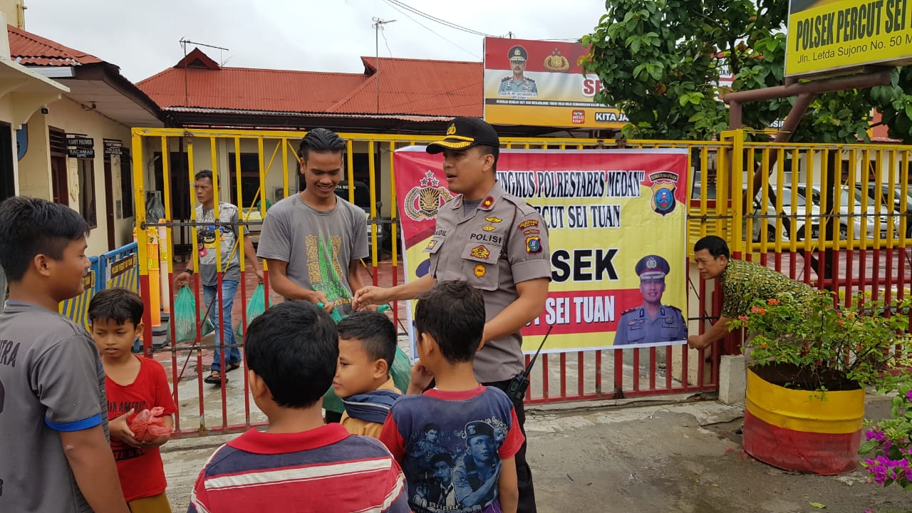 Polsek Percut Peduli Abang Becak