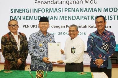 Wali Kota & GM PT PLN UP3 Medan Tandatangani MoU