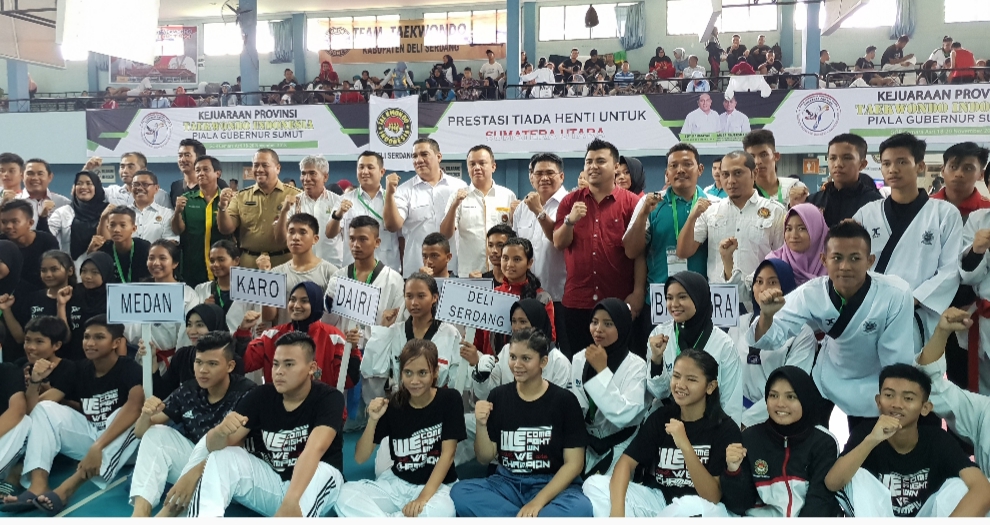 Gubsu Buka Kejuaraan Provinsi  Taekwondo Indonesia 