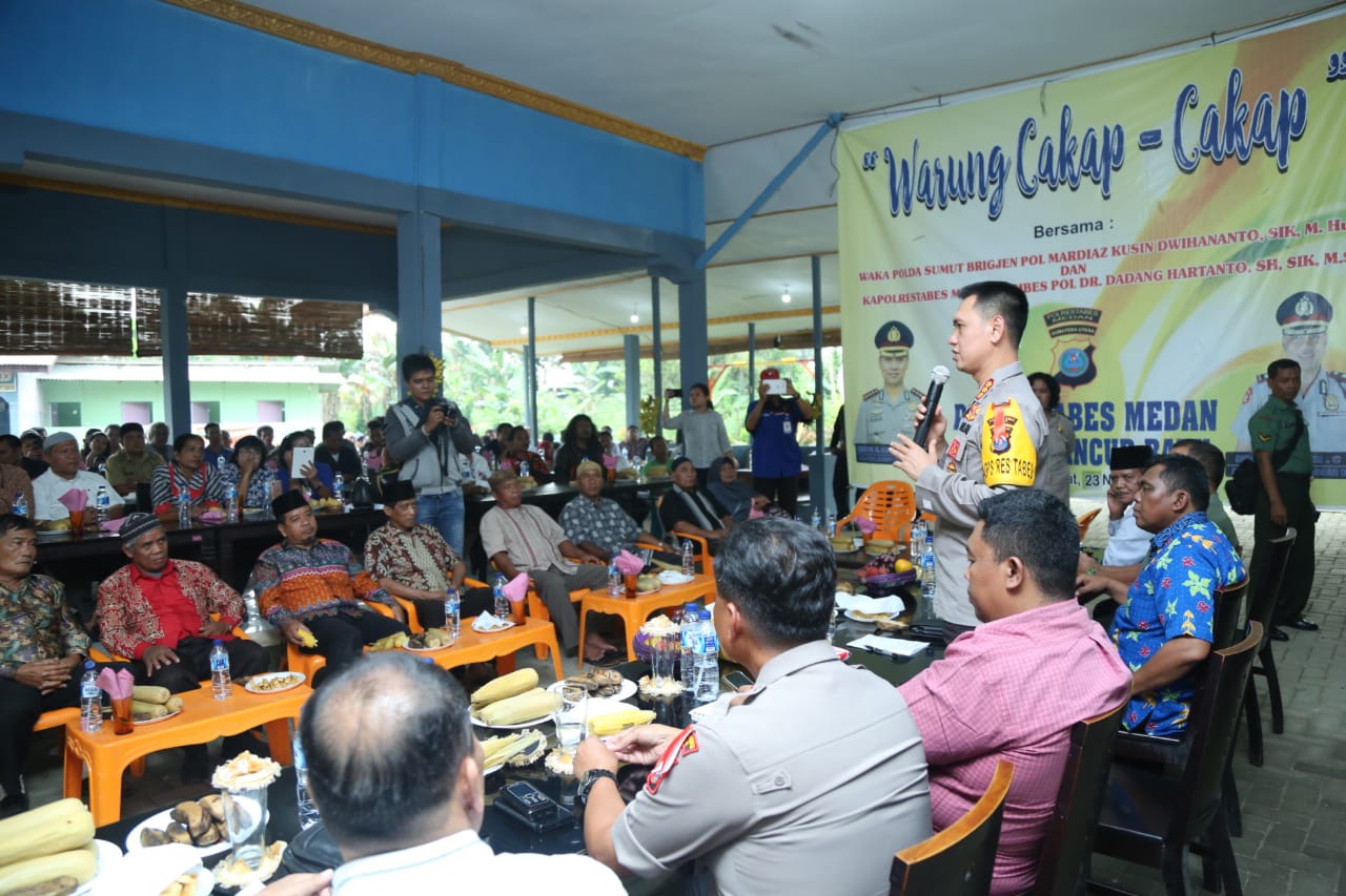 Kapolrestabes Silatuhrahmi Dengan Masyarakat Pancur Batu