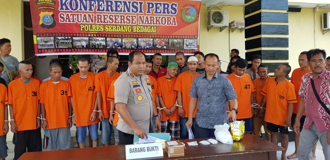 Polres Serge Tangkap 33 Tersangka Narkoba
