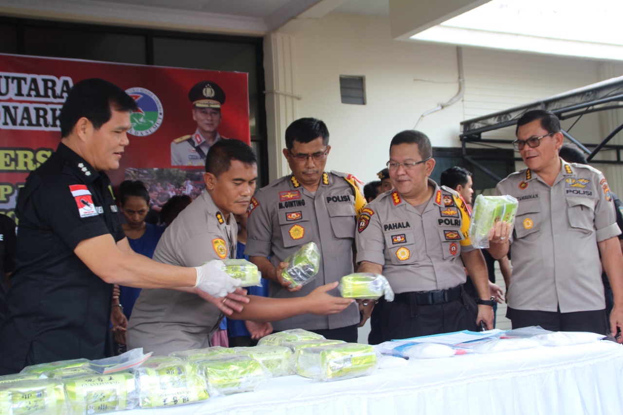 Sabu Seberat 41 Kg di Sita Polisi dari 12 Bandar