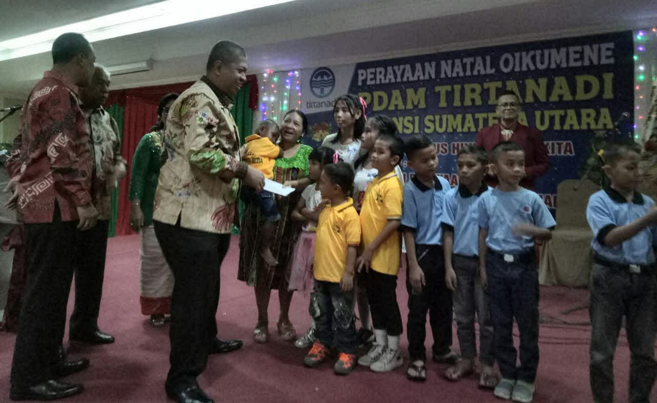 Sambut Natal dan Tahun Baru, PDAM Tirtanadi Gratiskan Rekening Air Gereja