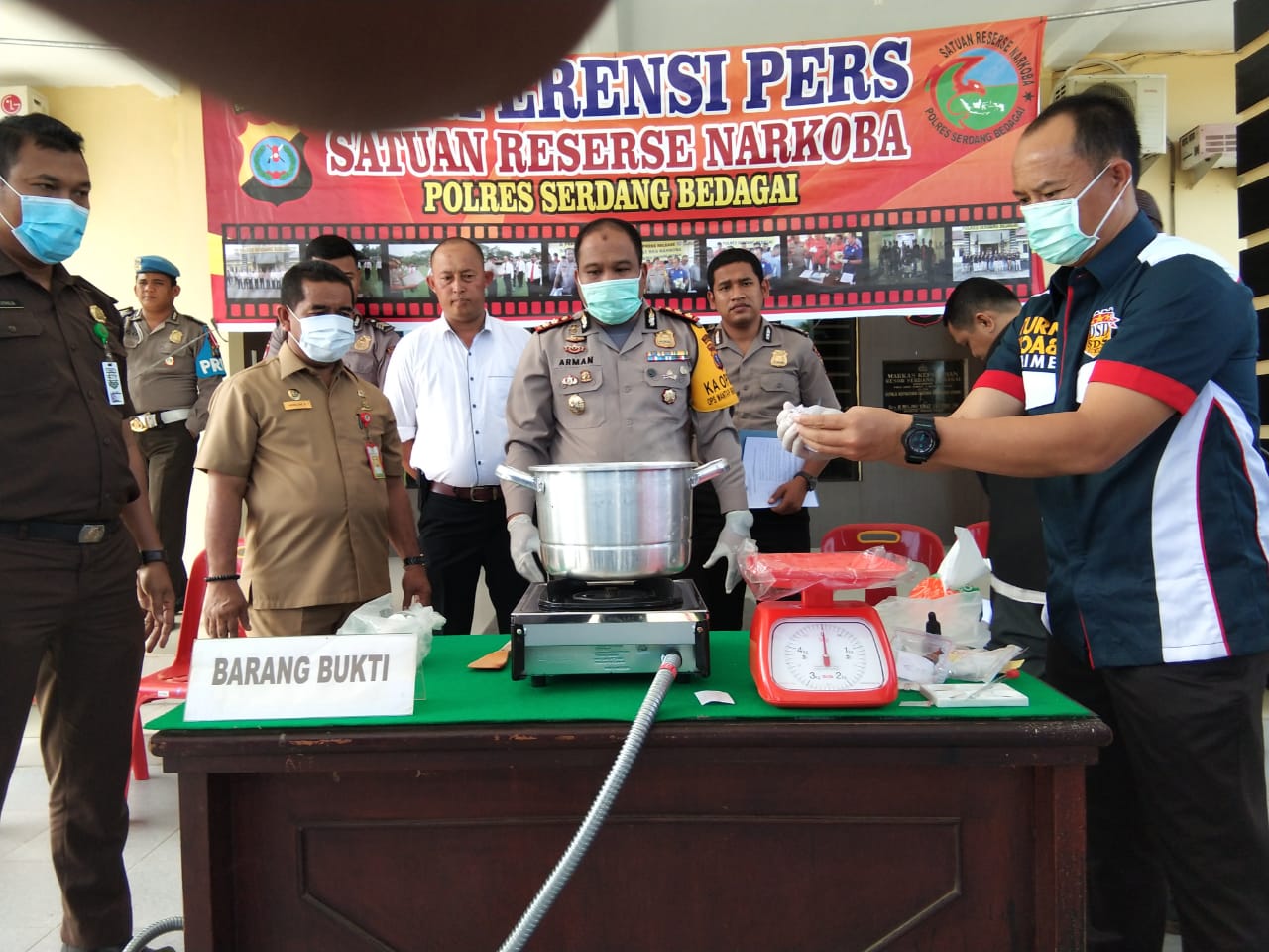 Narkoba Senilai Rp 1 Milyar di Musnahkan