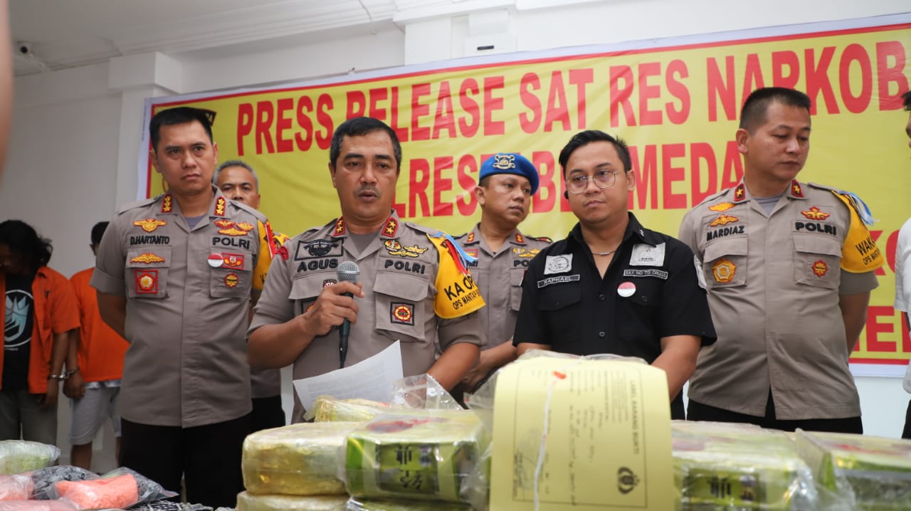 Polisi Gagalkan Peredaran Narkoba Jaringan Malaysia-Dumai-Medan