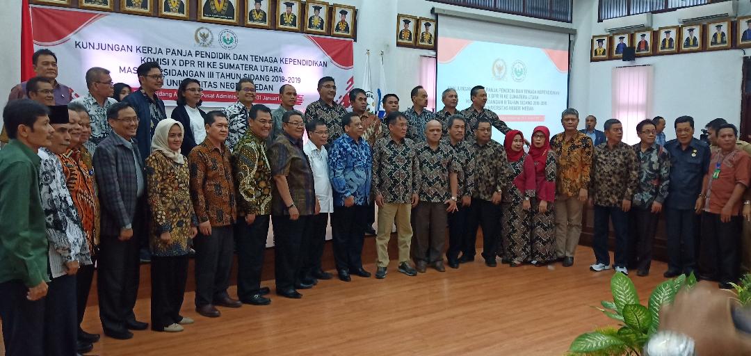 DPR RI Komisi  X Kunjungi Unimed  Dr Ir Djoko Udjianto MM: Dunia Pendidikan Kita Saat Ini Perlu Perhatian Khusus