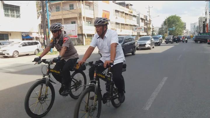 Road Show Patroli Bersepeda Sampaikan Pesan 3C