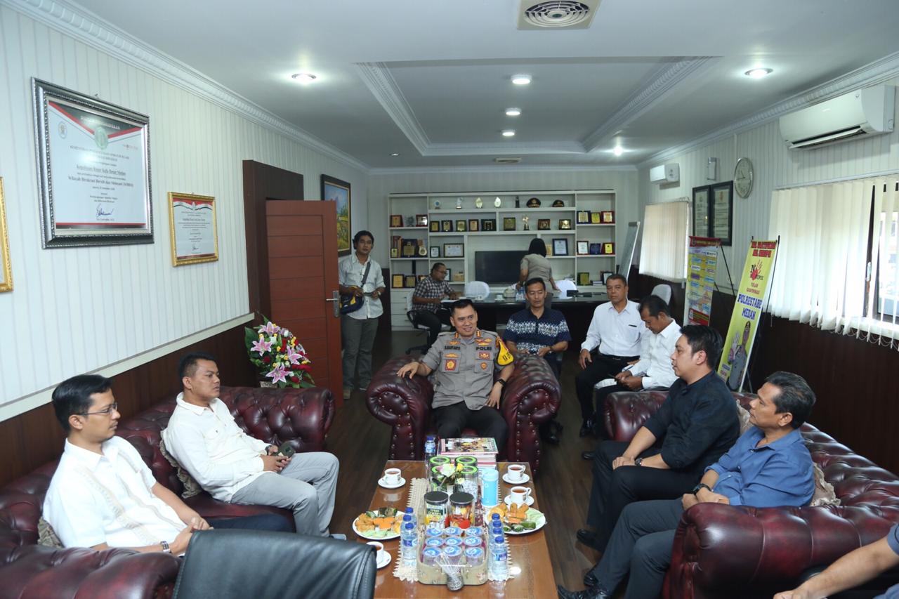 Bincang Bincang dengan Pengurus KPU Medan, Kapolrestabes Medan Sampaikan Ini
