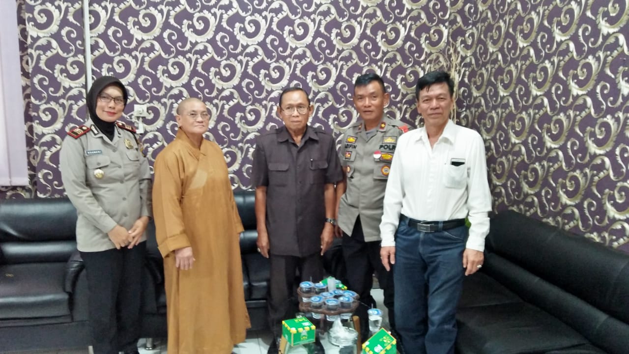 Polsek Medan Timur Kordinasi Dengan Pengurus Vihara Jelang Imlek