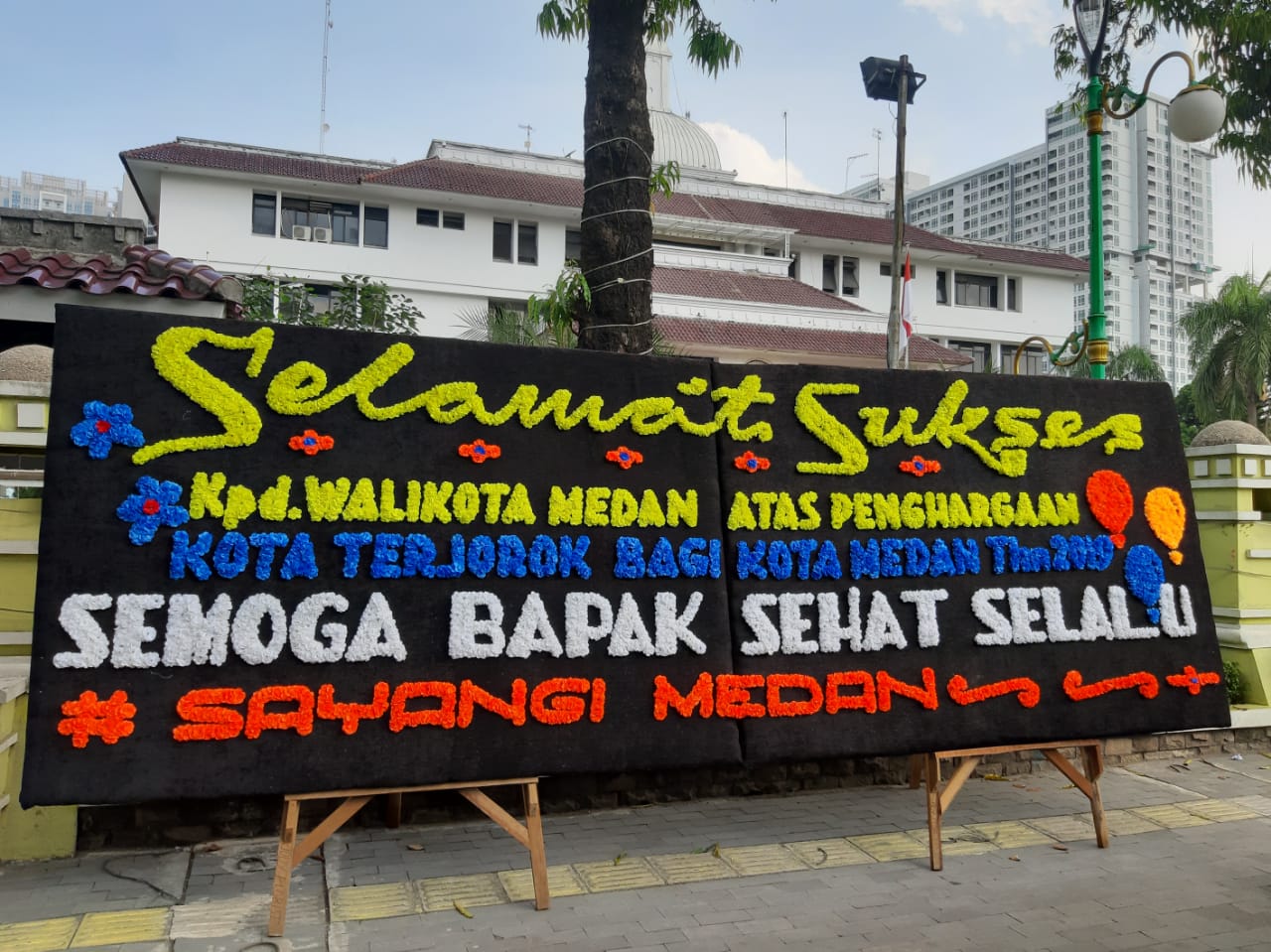 Dikirimin Papan Bunga, Ini Pendapat Humas Pemko Medan