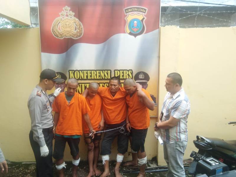 Polsek Patumbak Paparkan Dua Kasus 3C  5 Dari 8 Tersangka Dipelor
