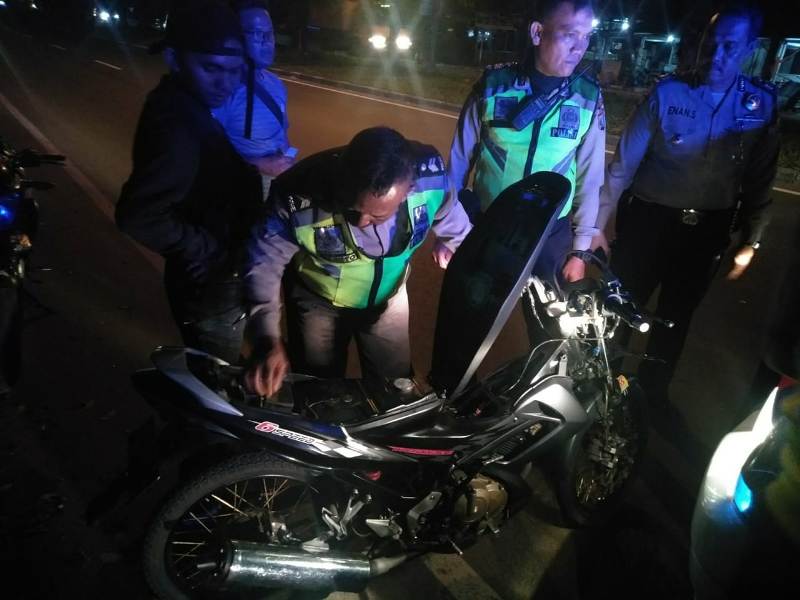 Polsek Sunggal Patroli Skala Besar 16 Unit Kendaraan Roda Dua Diamankan