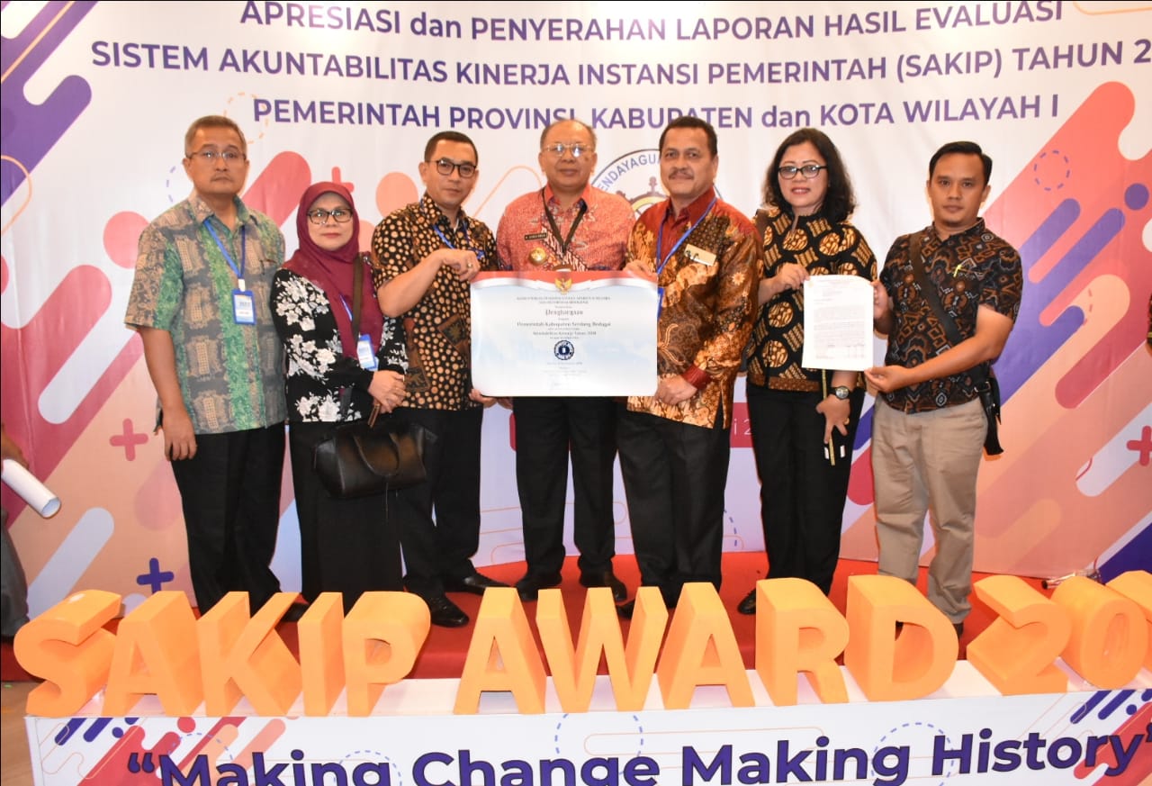 Sergai Kembali Raih Penghargaan SAKIP “B” Tahun 2018