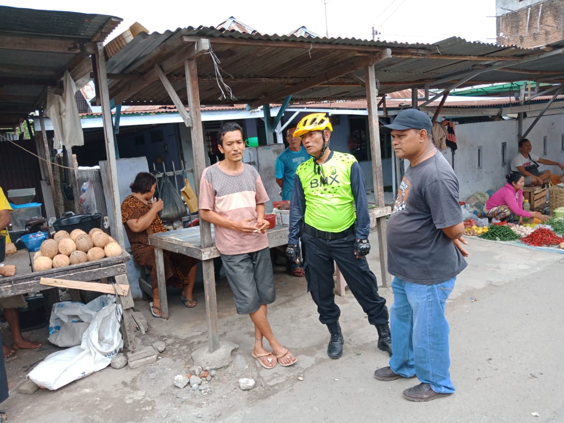 Polsek Medan Timur Patroli di Daerah Rawan Narkoba dan Pasar Pagi