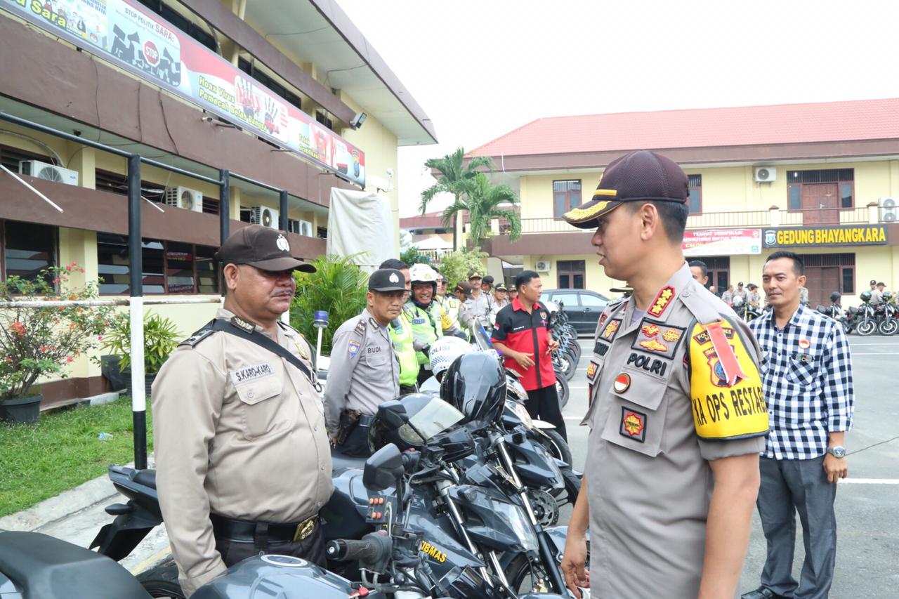 Pengecekan Kenderaan Dinas Polri Dalam Menghadapi Pemilu
