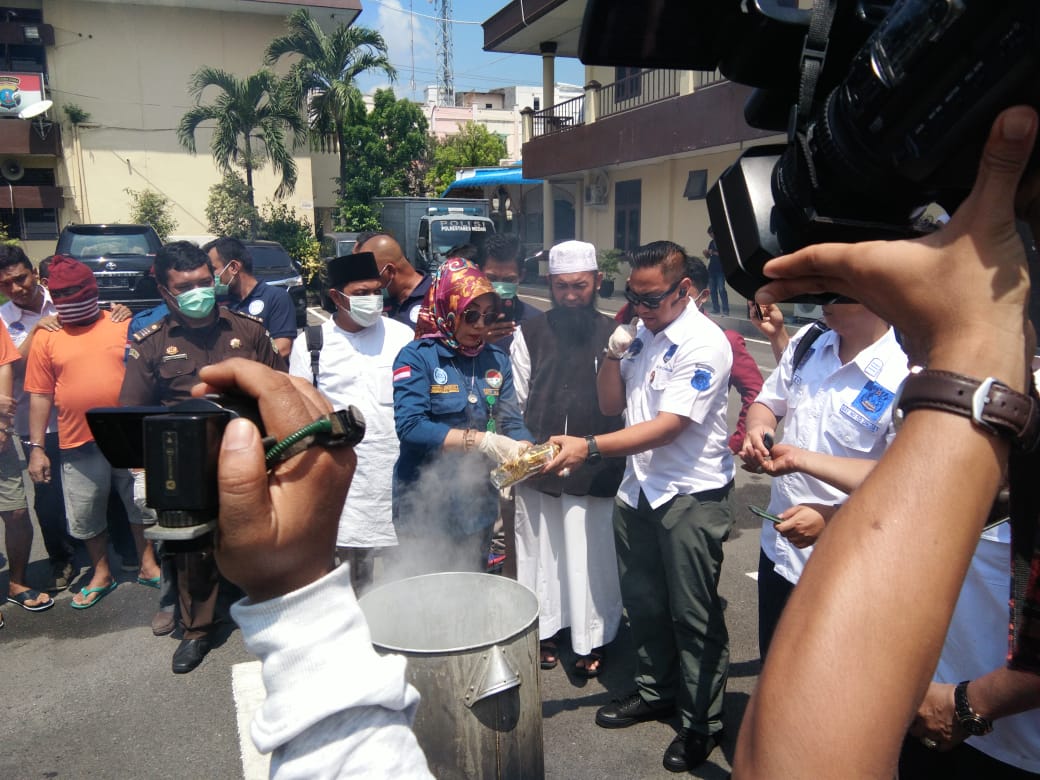Kapolrestabes Medan Musnahkan Narkotika Senilai Rp 60 Milyar