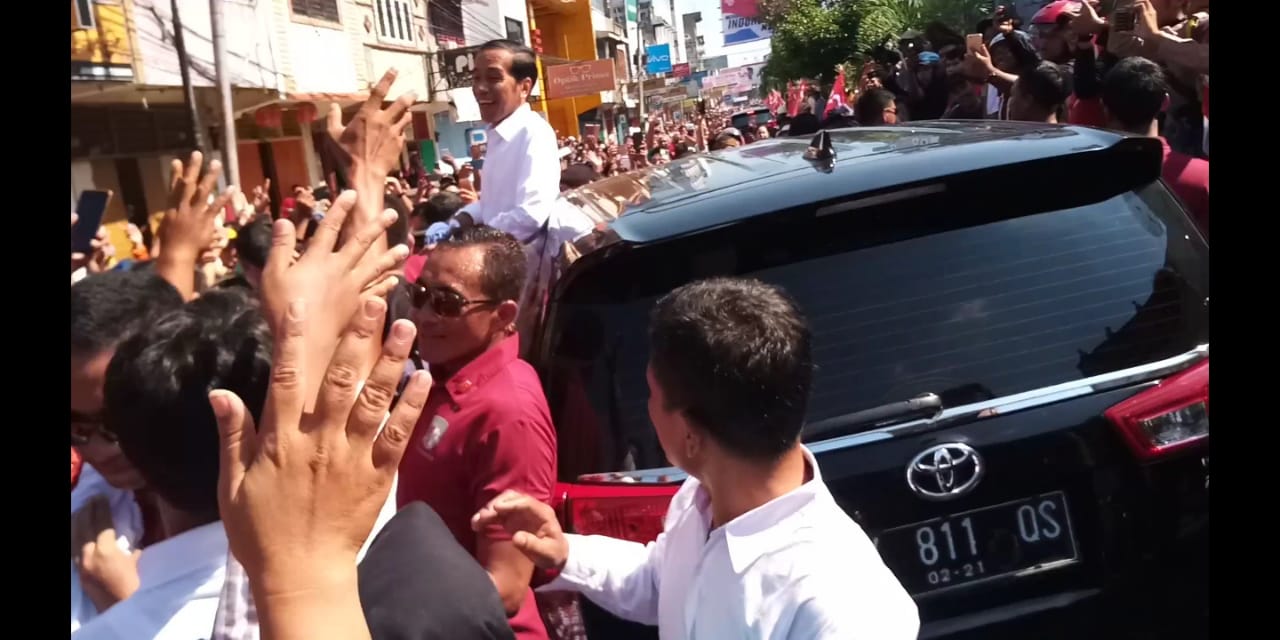 Dihadiri Ribuan,  Presiden Joko Widodo Kampanye di Asahan