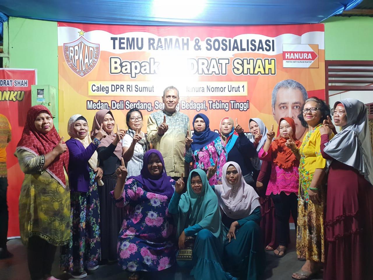 H Kodrat Shah Silahturahmi Dengan Masyarakat Jawa , Wong Jowo Bersatu Pilih Capres 01