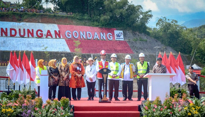 Presiden Jokowi Resmikan Bendungan Gondang Karanganyar