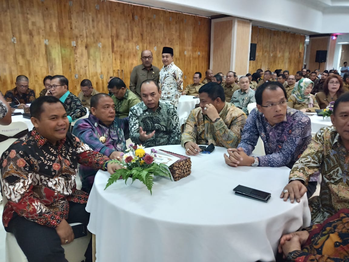 Plt Bupati Labuhan Batu Bersama OPD Ikuti Rakor Cegah Korupsi Bersama Ketua KPk
