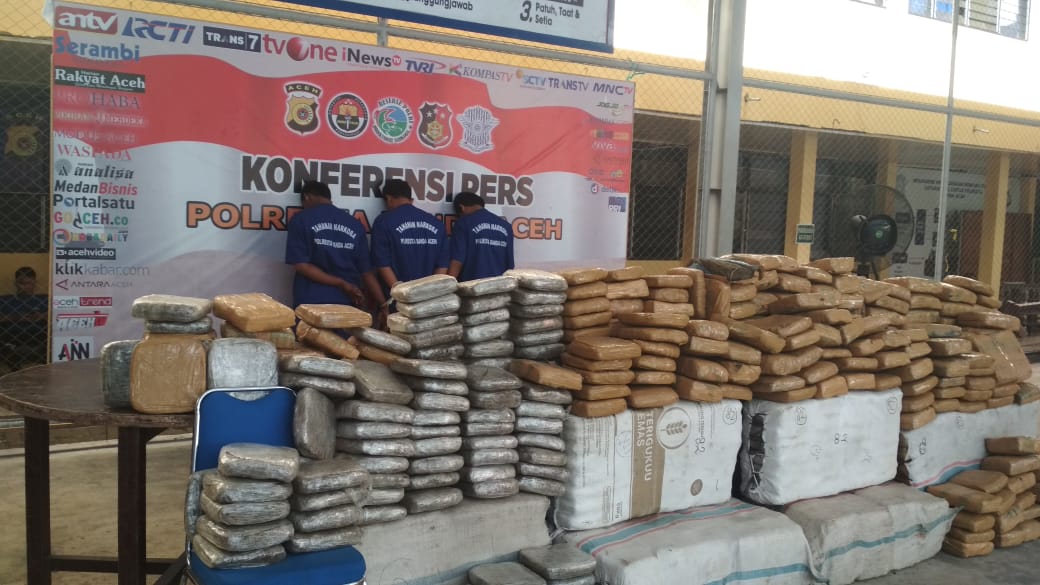 1 Ton Daun Ganja Asal Aceh Gagal Diseludupkan ke Jakarta