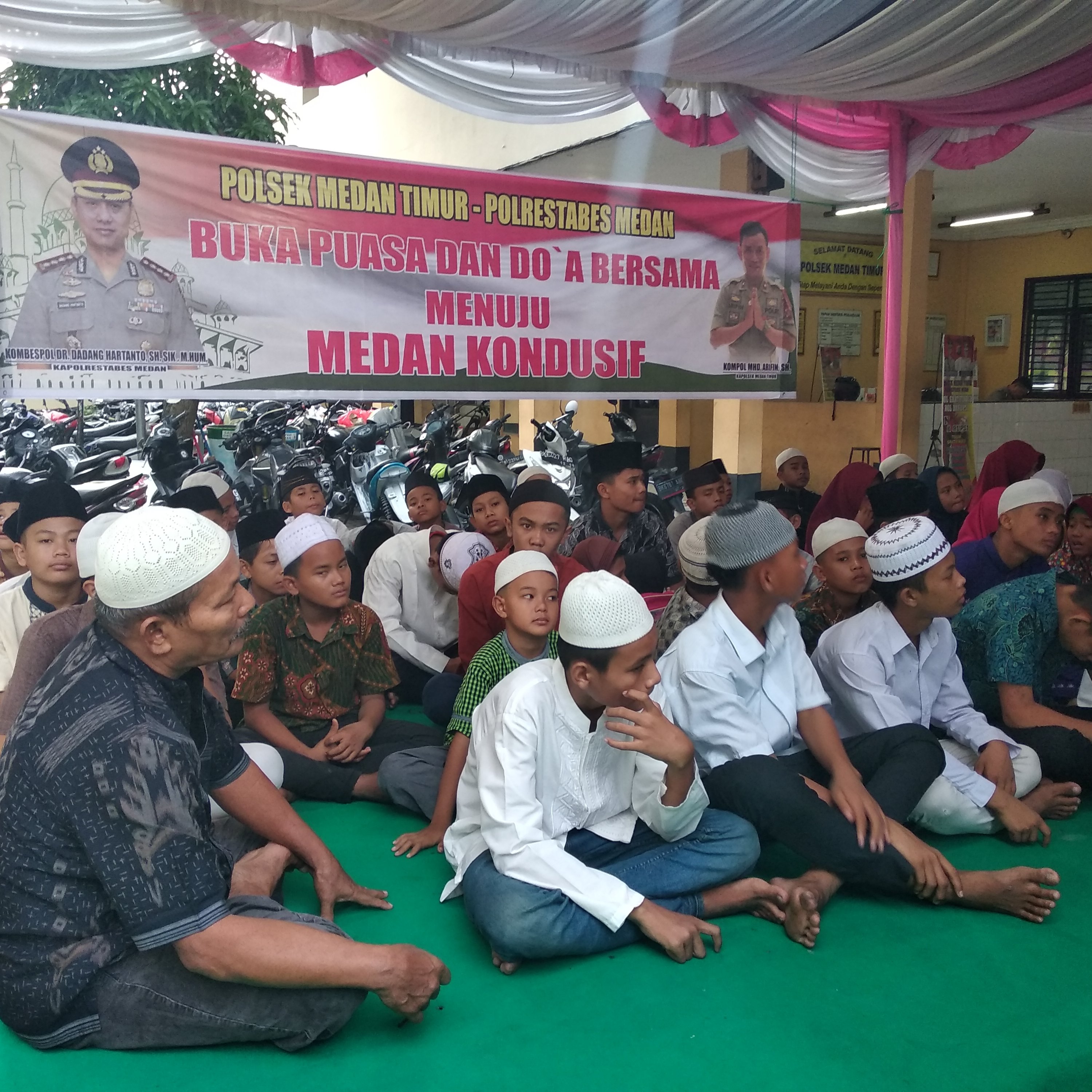 Polsek Medan Timur Gelar Buka Puasa Bersama Anak Yatim