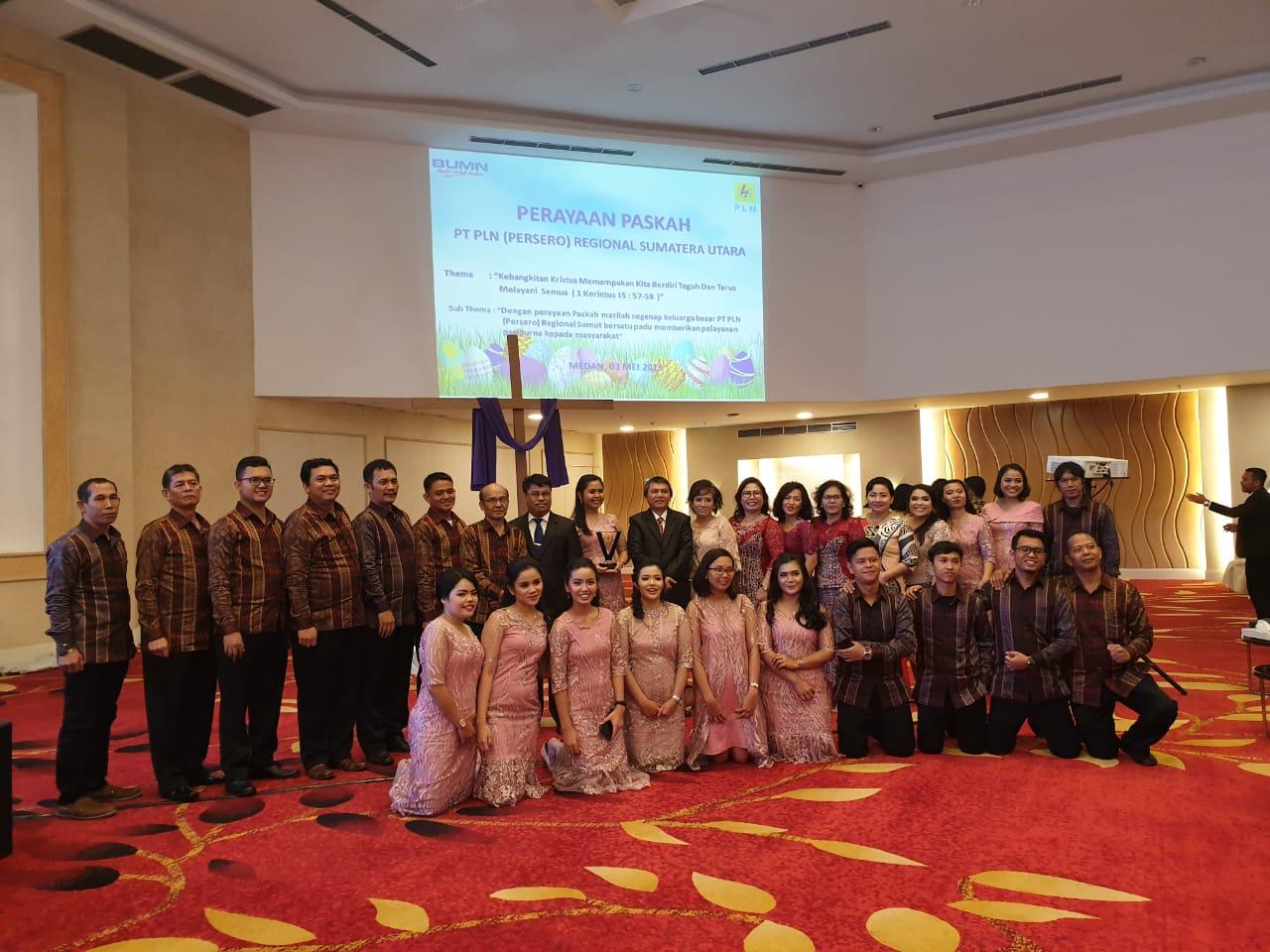Perayaan Paskah PT PLN  Regional Sumut Berlangsung  Sukses
