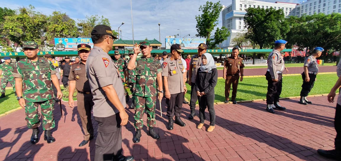TNI dan Polri Gelar Apel PAM Sidang Hasil Pemilu