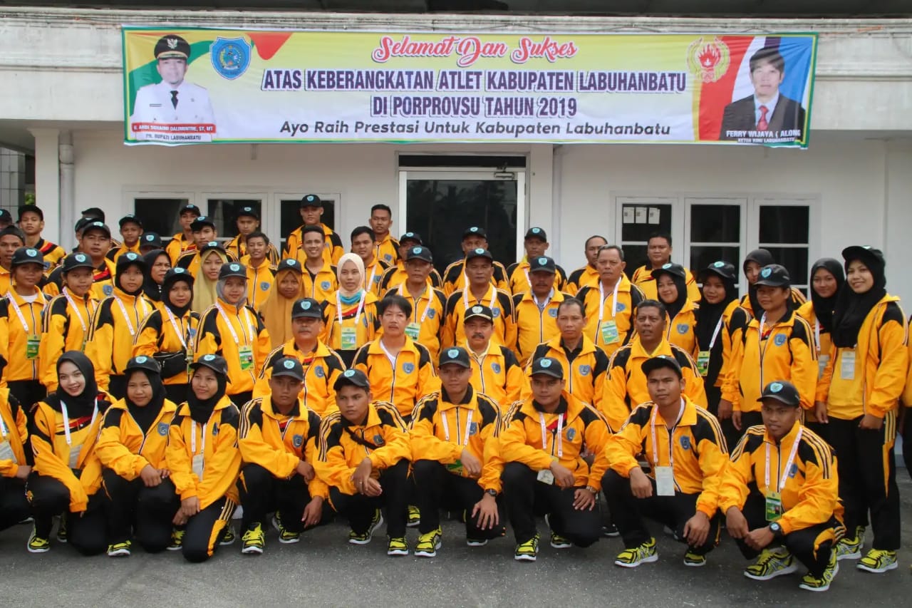 Pemkab Labuhanbatu Berangkatkan 83 Atlit Berlaga Di Porprovsu