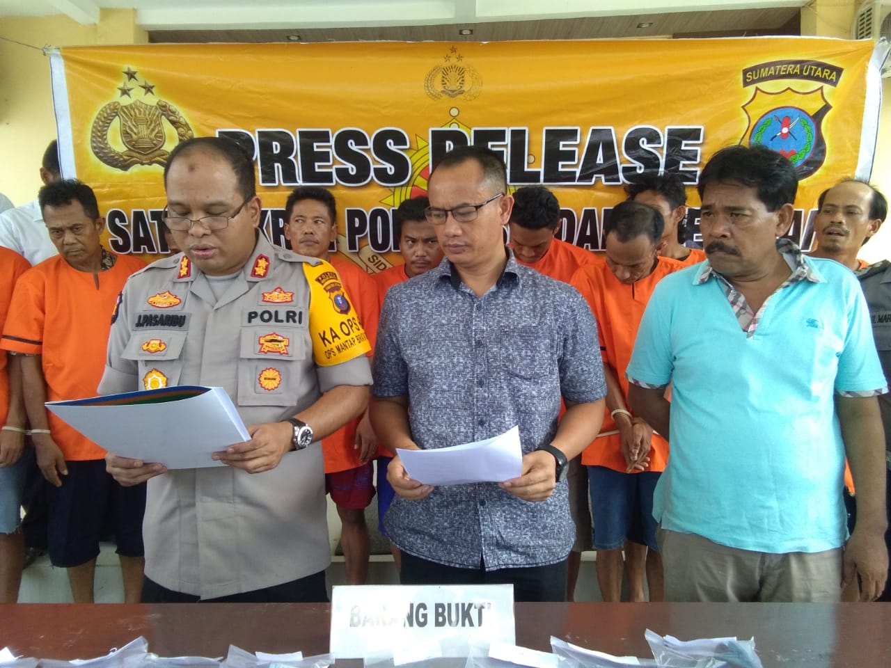 Enam Pengedar dan Tiga Pemakai Diamankan Polres Sergai