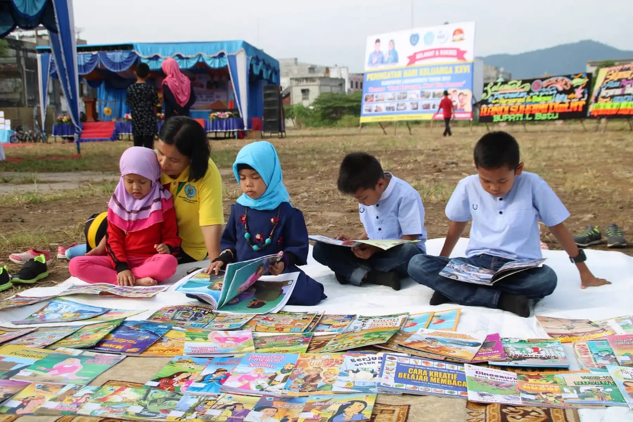 Dinas Perpustakaan dan Gema Wisesa Labuhanbatu Semarakkan Hari Keluarga
