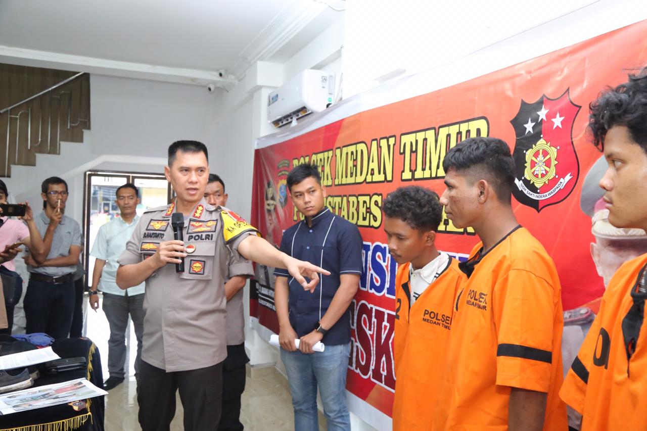 Polsek Medan Timur Tangkap Komplotan Begal Kejam
