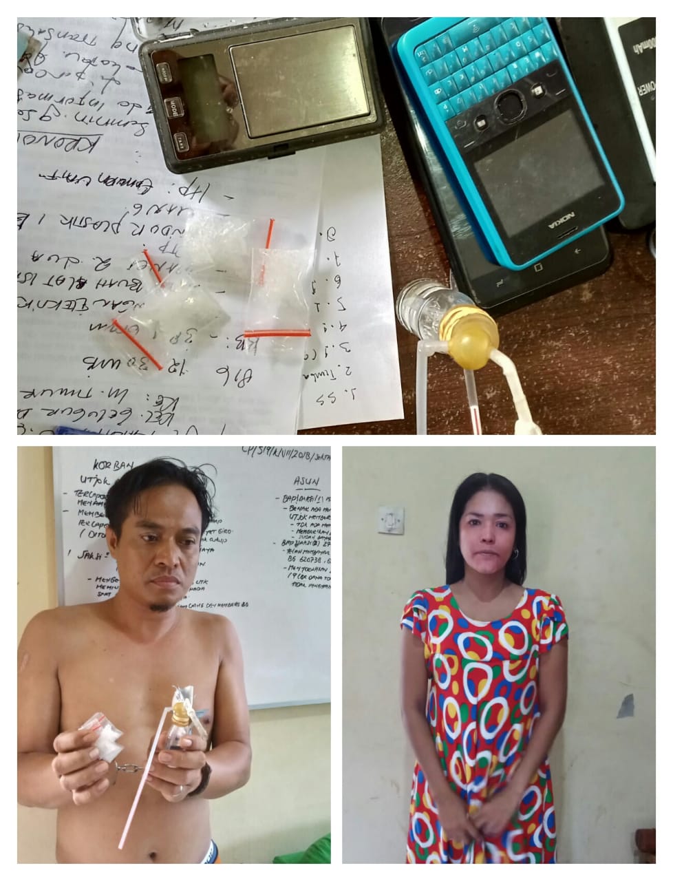 Pegasus Reskrim Medan Area Ringkus Seorang BD Shabu Bersama Seorang Wanita