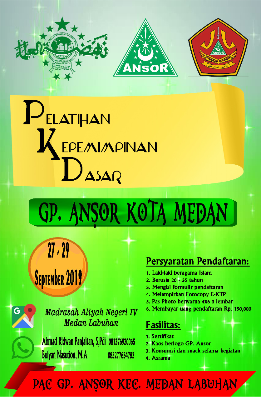 PAC GP Ansor Medan Labuhan Gelar PKD