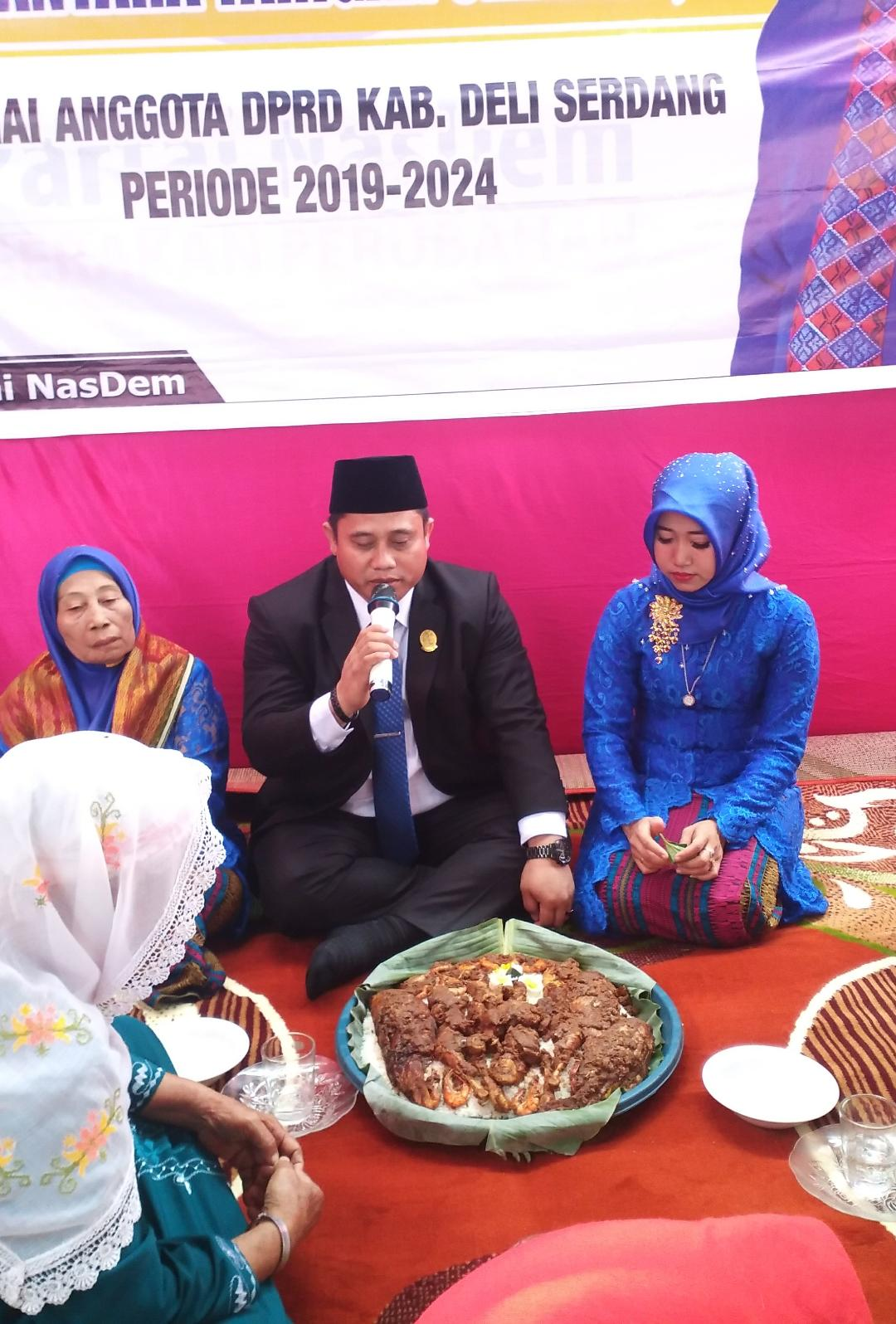 Kembali Terpilih Jadi Anggota DPRD DS, Nusantara Tarigan Gelar Syukuran