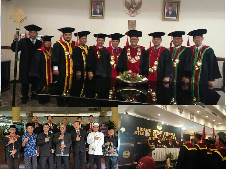 STIE.Dr. KHEZ. Muttaqien Purwakarta Wisuda 166 Mahasiswa, Ini 7 Harapan Herman Saleh