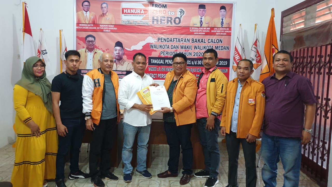 6 Balon Walikota dan Wakil Walikota Medan Daftar Hanura Medan