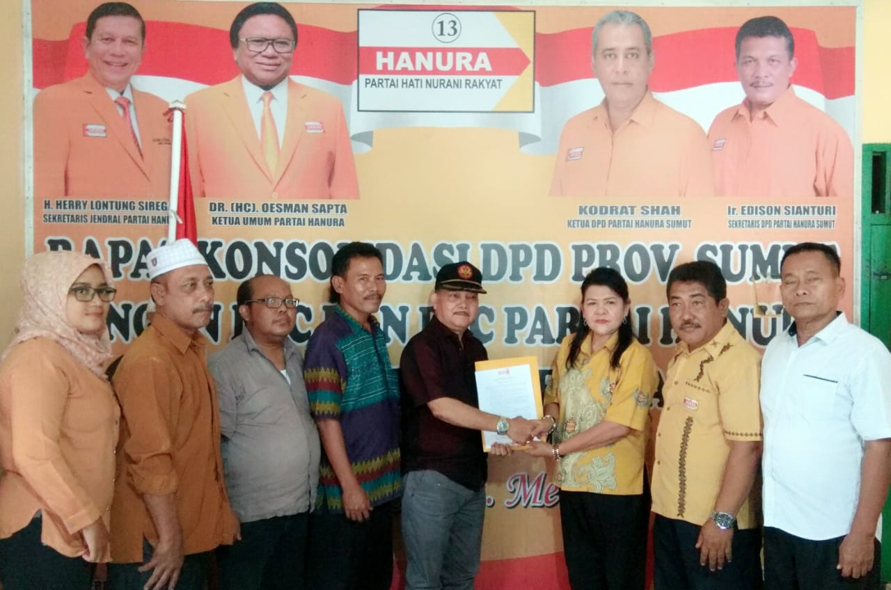 Benhard Sihotang Daftar Calon Bupati Sergai ke Hanura