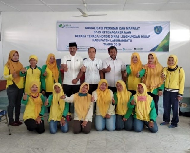 DLH Labuhan Batu Sosialisasi BPJS