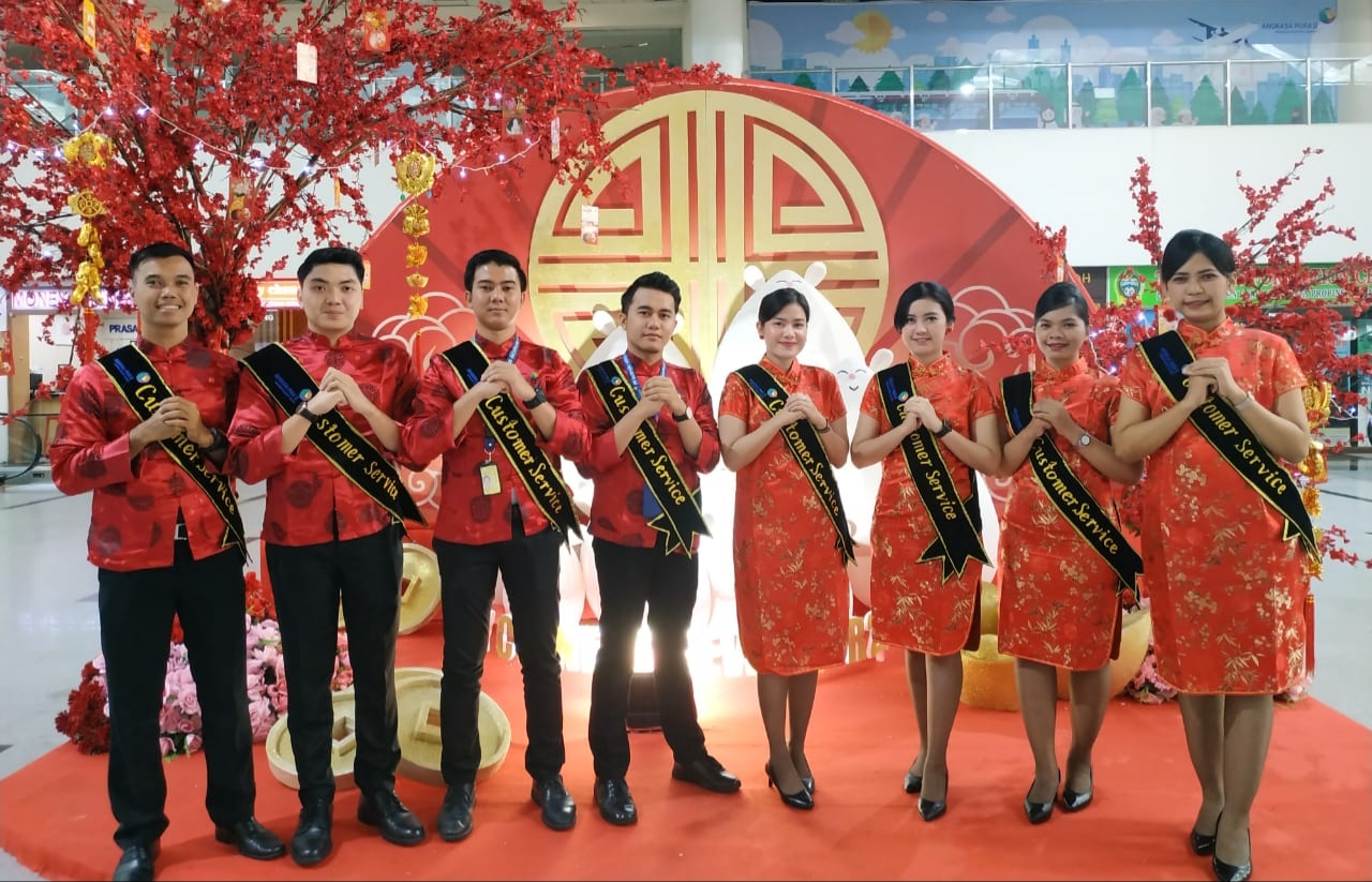 Semarak Imlek di Bandara KNIA