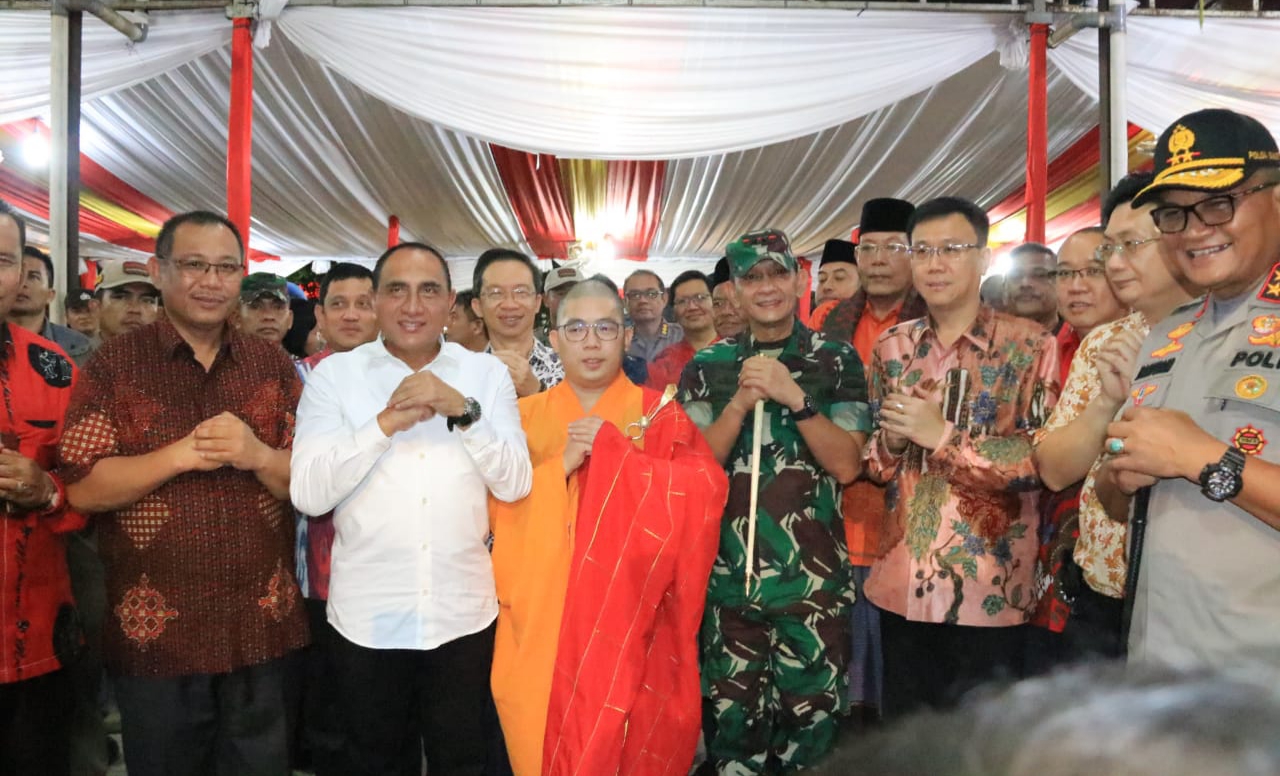 Forkopimda Tinjau Vihara, Jaga Kekondusifan Kota Medan
