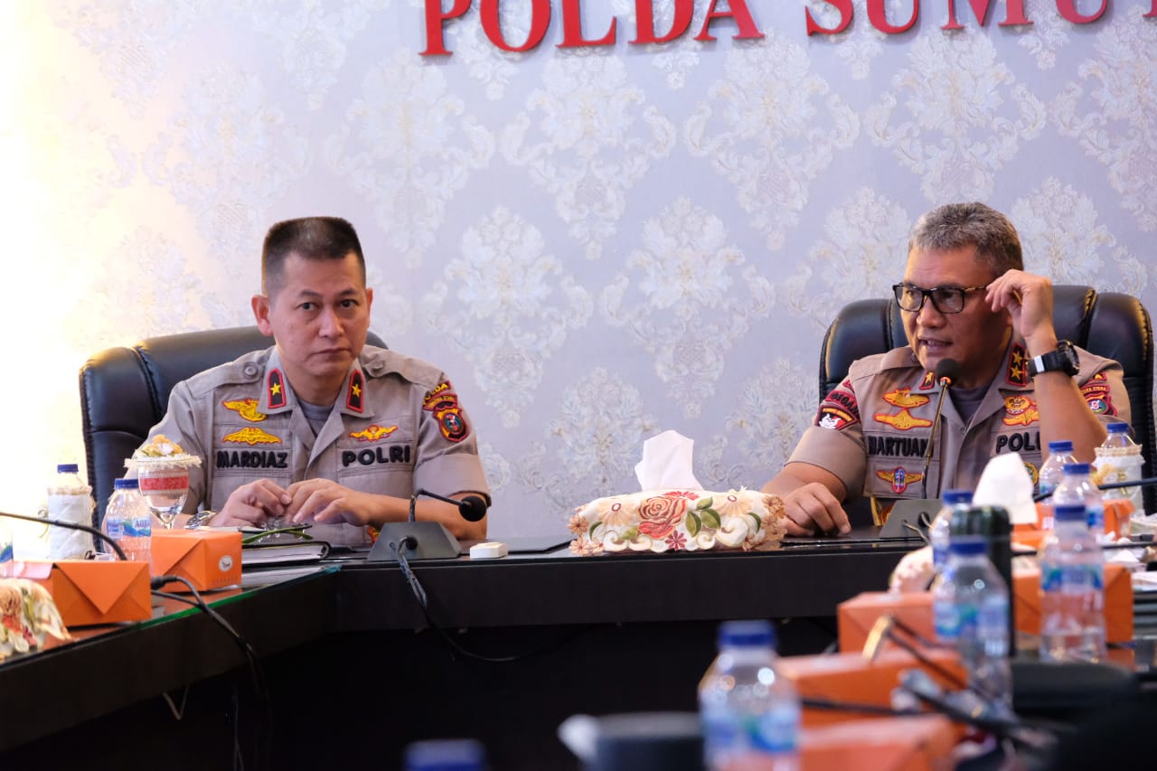 Kapolda dan PJU Poldasu Bahas Penanganan Covid-19