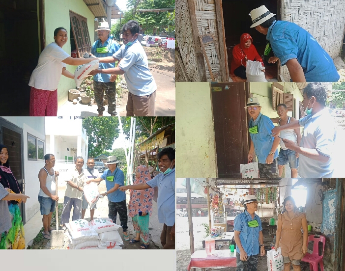 Ketua PKB Sumut Door To Door Bagi Beras, Ance : 