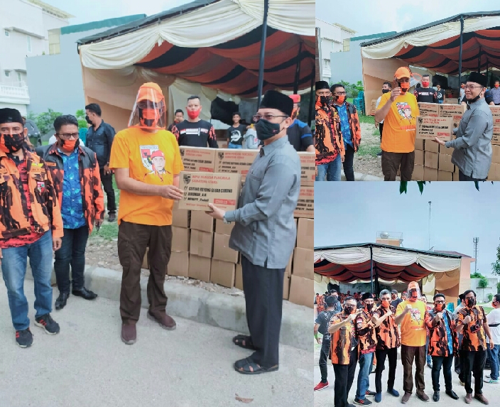 MPW Pemuda Pancasila Sumut Kembali Bagikan Sembako, H Kodrat Shah : 