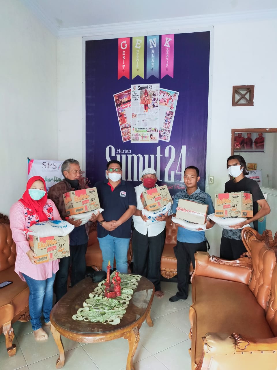 Yuk Kita Peduli Kondisi Wabah Korona, Sumut24 Group Kembali Berbagi