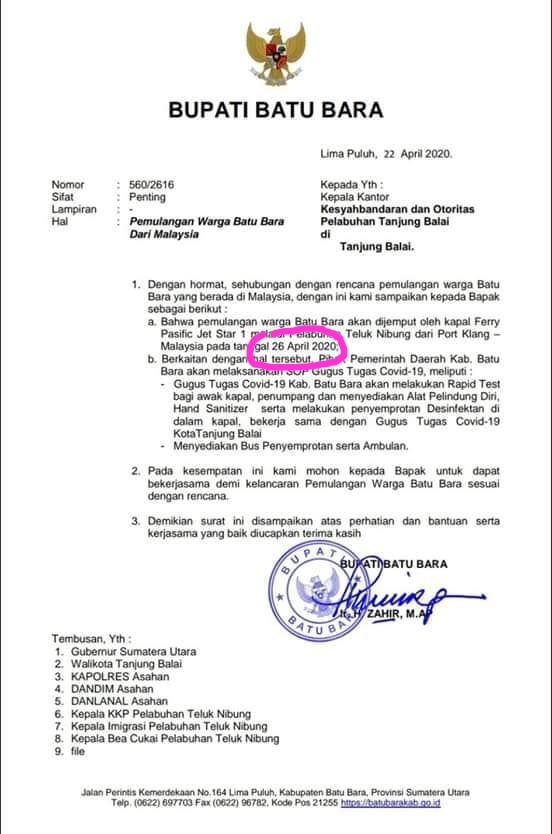 Bupati Zahir Fasilitasi 128 Warga Terlantar dari Malaysia