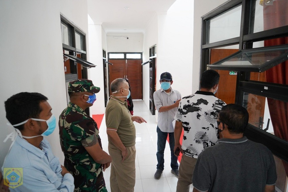 Pj.Bupati Tinjau Balai Diklat Cikaok-Tempat Karantina Pasien Covid 19